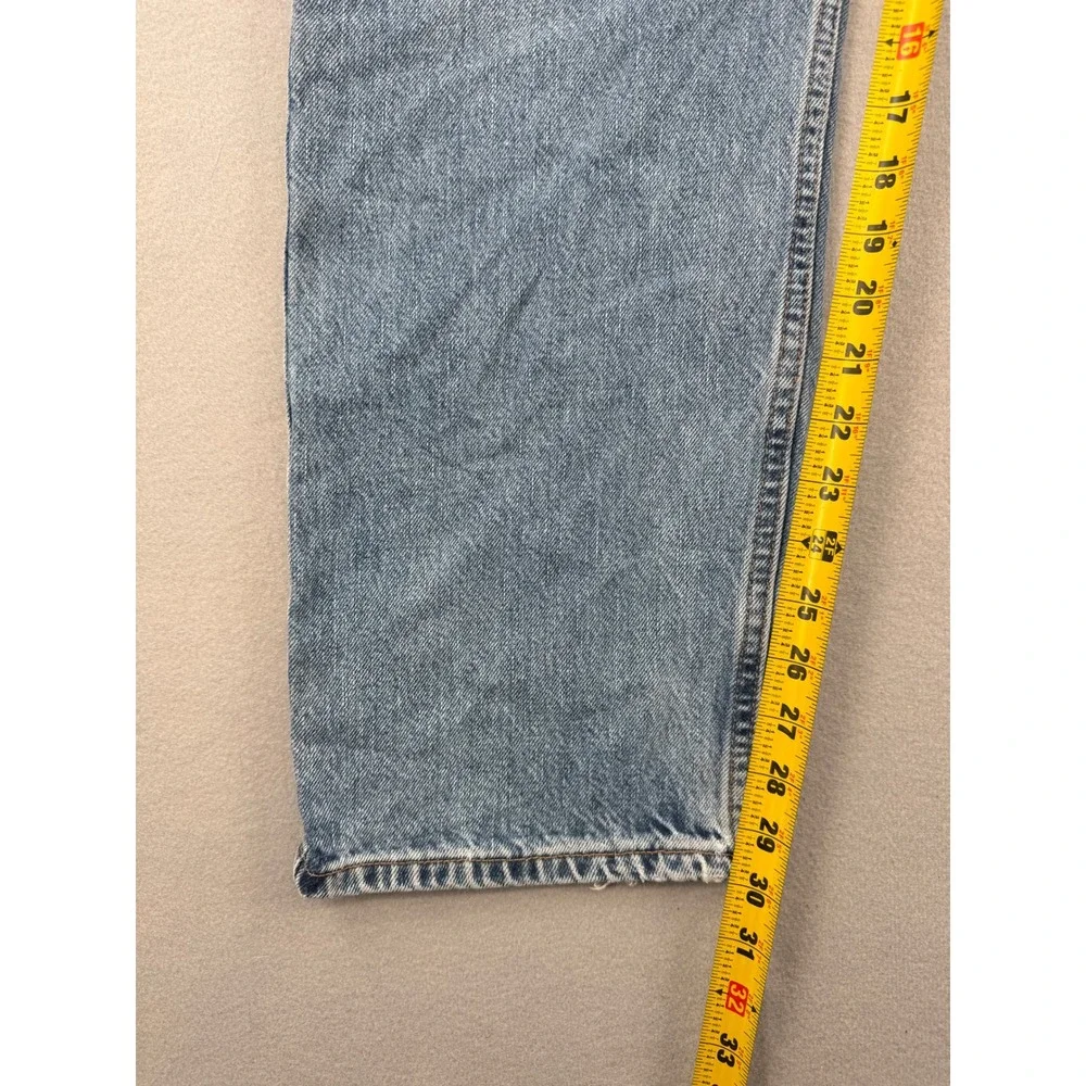 Vintage Levis 505 Regular Fit Jeans Mens 36x30 Light Wash Blue Denim Workwear